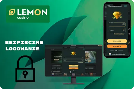 Lemon Casino Bezpieczne logowanie na komputerze i urządzeniach mobilnych