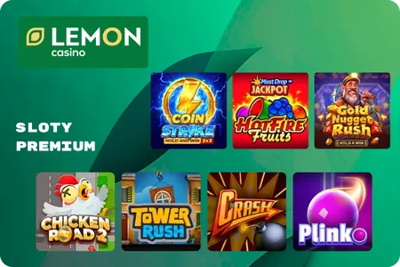 Lemon Casino Sloty premium z darmowymi spinami