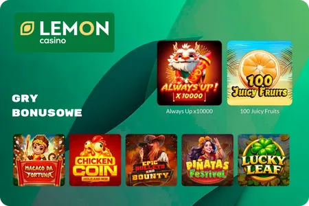 Lemon Casino Gry bonusowe z wysokimi mnożnikami